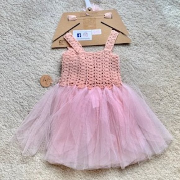 Elly & Emmy 0-6 month adorable tutu in dusty rose color w/headband. Brand New. - Picture 3 of 7